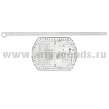 Набор артиллерийский (круг АК-3 + линейка мет. МПЛ-50)