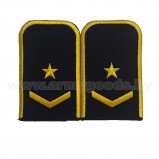 Погоны ЖД железнодорожные синие РБ 1зв+1л на китель