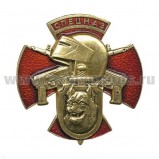 Значок Спецназ джета (крест; рысь и шлем)