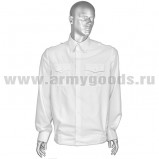 Рубашка офицерская мужская белая длинный рукав