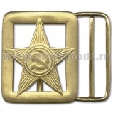 Пряжка (бляха) с просечками на ремень Звезда СА