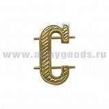 Буква на погоны мет. С зол.